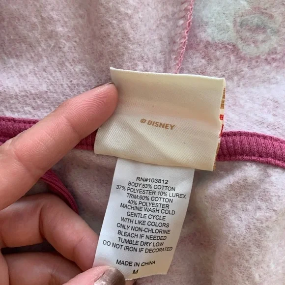 Disney Slumber Collection Munki Munki Onesie Pajama Suite Jumpsuit Pink Medium - Picture 13 of 14